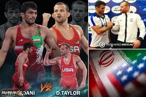 ساعت دقیق کشتی فینال حسن یزدانی و دیوید تیلور یکشنبه 26 شهریور