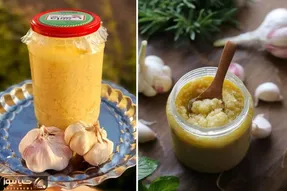 طرز تهیه حریره سیر با بهترین روش / ساده و سریع پوره سیر با ماندگاری بالا درست کنید