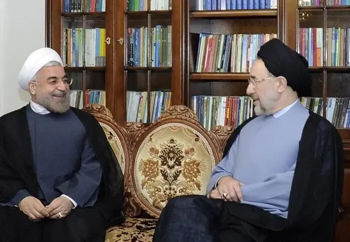 دیدار سید محمد خاتمی با حسن روحانی
