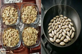 راز خوشبویی تخم کدوی بازاری لو رفت/ چطور تو خونه تخم کدو رو مثل آجیل‌ فروشها بو بدیم؟