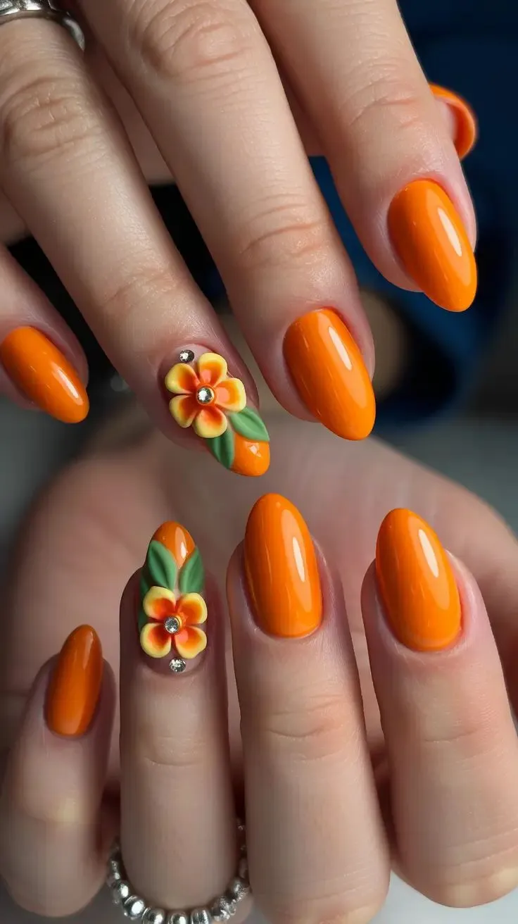 طراحی لاک نارنجی طراحی لاک نارنجی