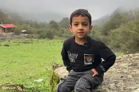 آواز محلی؛ پسر بچه معصوم تک و تنها تو جنگل آهنگ بچه ننه محسن لرستانی رو خوند