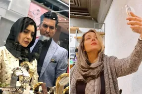 سیس عقاب ساره بیات با یه کامیون لوازم آرایش رو صورتش؛ کافه لاکچری و گیلاس خوری و ...!