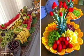 جشن رنگها در سینی میوه؛ انواع برش زدن و تزیین میوه های فصل آبدار واسه افراد سلیقه دار