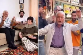 آواز خیابانی؛ صادق بوقی تو منزل آقا و خانم مطرب آو آو آو می خونه اونم با ساز و ناز