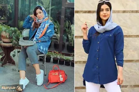 مدرن لباس پوشیدن و با مانتو جین تجربه کن؛ انواع استایل های جین خوشگلِ پاییزه