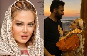 ژست برگ ریزون بهاره رهنما تو بغل حاجی! +عکس