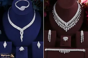 مدل های ست 2 تیکه و 5 تیکه نقره عروسی؛ جای طلا بنداز هیشکی نمیفهمه واقعا لاکچرین