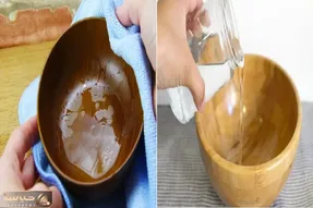 چگونه ظروف چوبیمان را با سرکه برق بیندازیم؟/ راهنمای کامل تمیز کردن ظروف چوبی