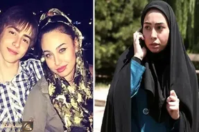 چهره تغییر کرده دایانا حکیمی با بک گراند فوتوشاپی / بیوگرافی و ژست دهه هشتادی با مادر