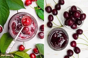 طرز تهیه مربای گیلاس خوش رنگ و لعاب مجلسی؛ همراه با ترفند جلوگیری از شکرک زدن