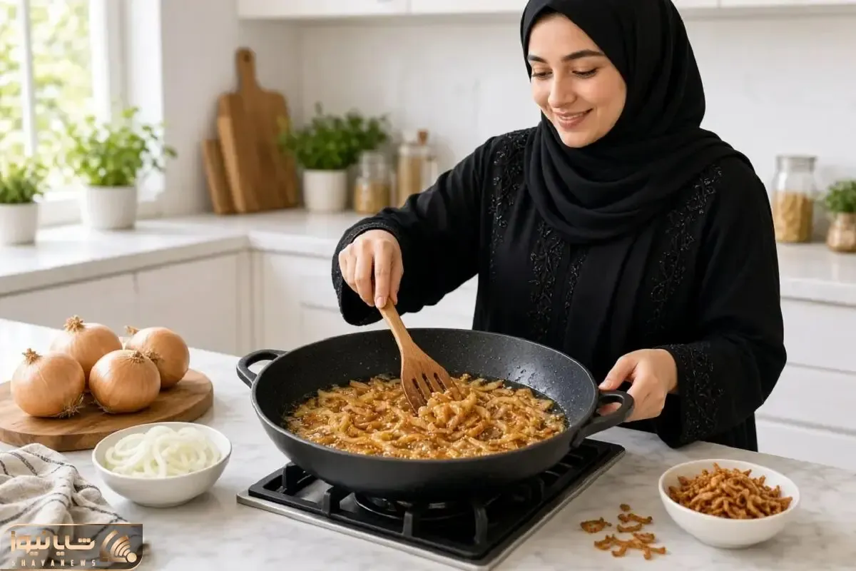 طرز تهیه پیاز داغ چیپسی؛ پیاز داغ را چه مدت می توانیم داخل یخچال و فریزر نگه داریم؟