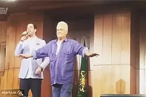 آواز شاد؛ جواد رضویان با اکبر عبدی رفتن رو سن کنسرت امید حاجیلی بندری زدن چه ماهرن