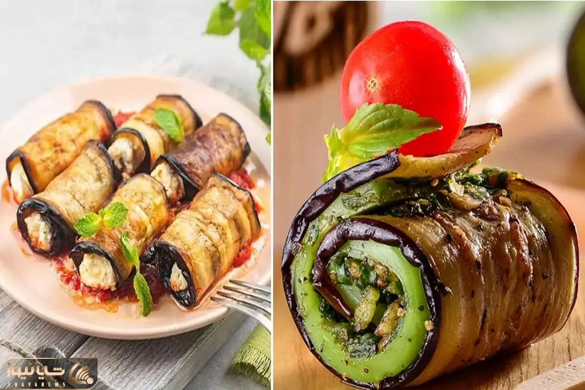 طرز تهیه رول بادمجون با مرغ / یه غذای عالی با طعم و مزه دلپذیر