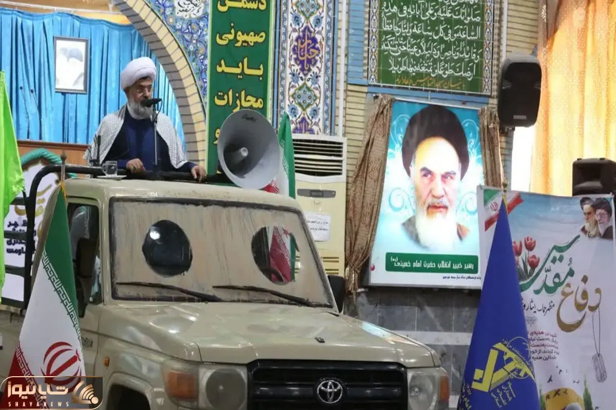 چرا امام جمعه خورموج پشت لندکروز نماز خواند؟+ عکس