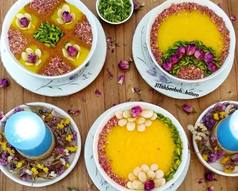 واسه سفره افطار شله زردُ اینجوری خوووشگل و خوردنی کن؛ کلی ایده راحت اونم بدون شابلون