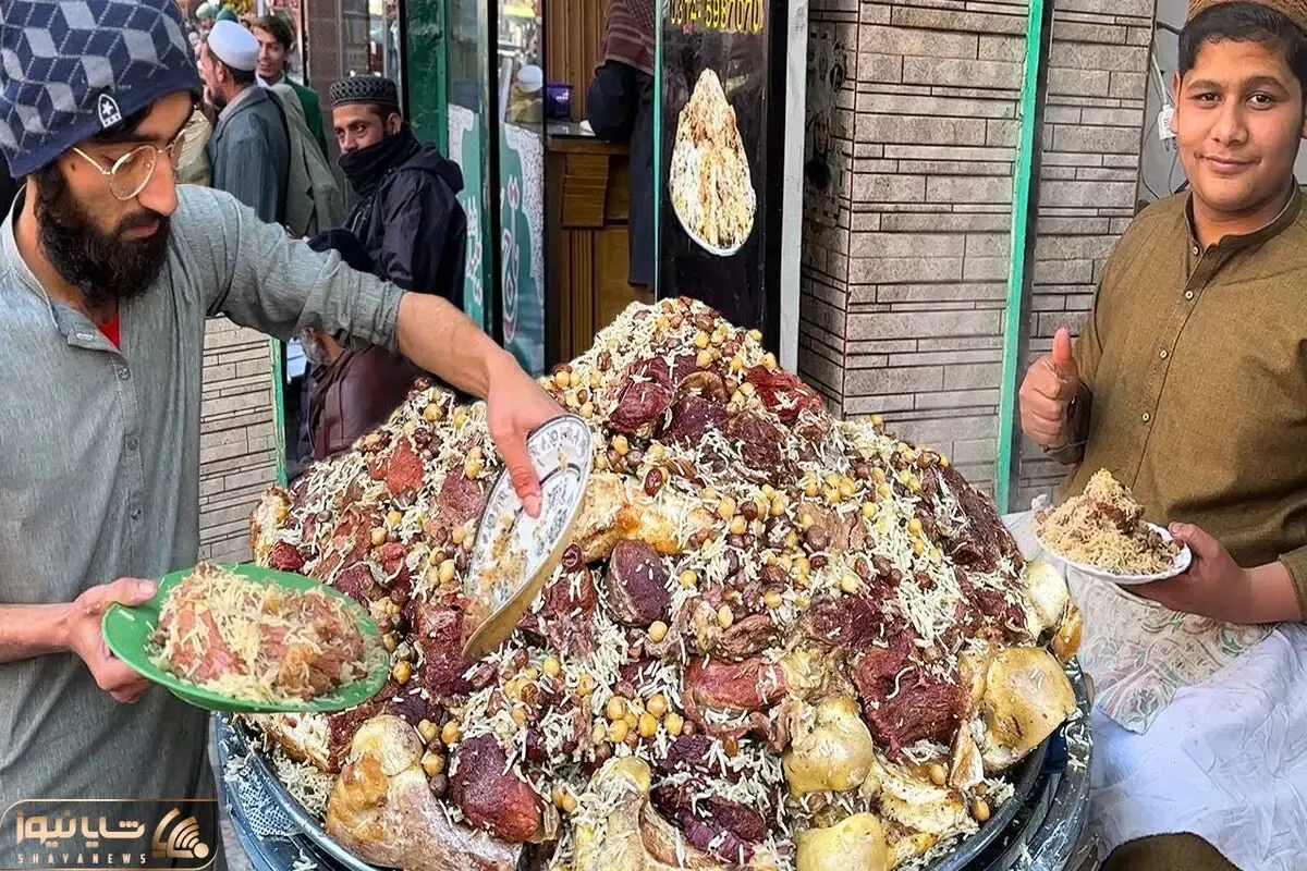 پخت و پز های هیکلی؛ کابلی پلوی هیجان انگیز پاکستانی ها با یه خروار گوشت که الحق سلطان
