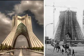 میدان آزادی نمادین‌ترین نقطه دیدنی تهران شاهد نیم قرن تحولات تاریخی