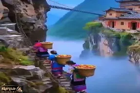 معماری ریسکی؛ خونه ساختن جایی از کوه که بز کوهی لفت میده ولی زنای چینی با دمپایی میرن