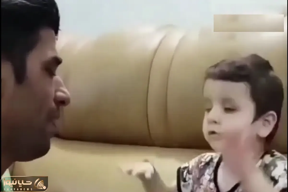 آواز احساسی؛ پدر با پسر فسقلی نابیناش چه دل ریشی آهنگ دلبر رو میخونه فقط حرکات بچه