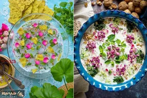 دیزاین آب دوغ خیار مجلسی؛ تزئین فوق شیک و خلاقانه جهت پذیرایی لوکس و دهن پرکن