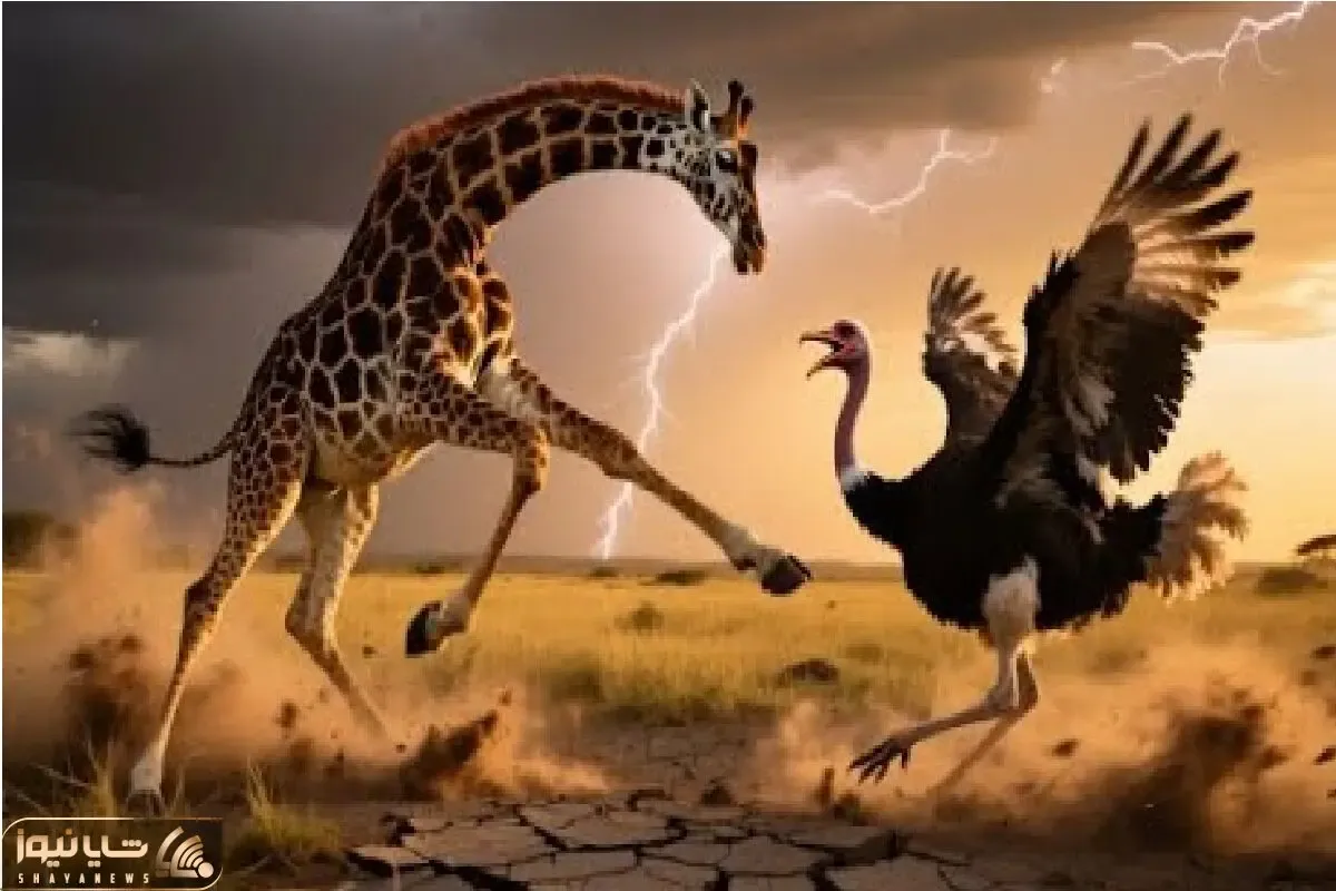 مستند حیات وحش؛ نبرد مذبوحانه دو لنگ دراز ساوانا با یکدیگر