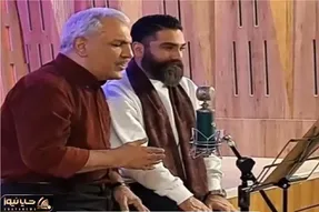 آواز معروفا؛ مهران مدیری با علی زند وکیلی الهی بعد تو بارون بگیره میخونن محو میشی