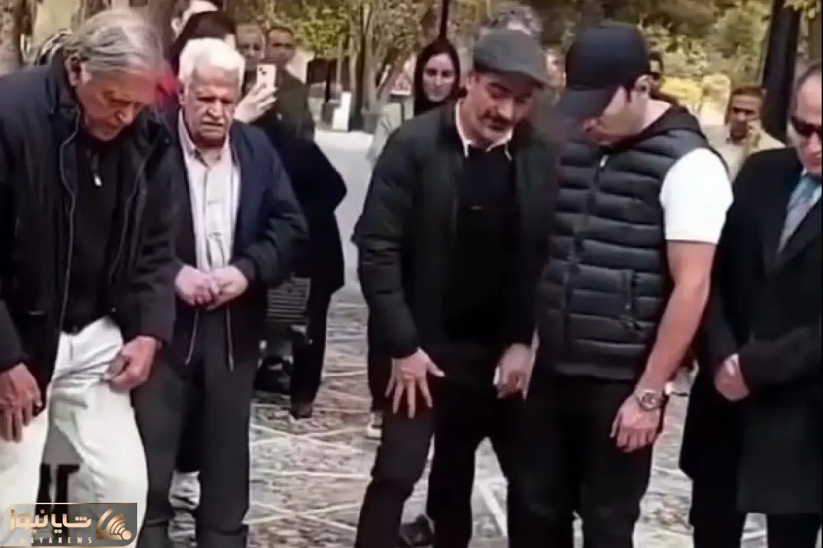 آواز احساسی؛ همایون شجریان سرمزار پدرش تعظیم کرد و قبر رو با اشک بوسید فقط آهنگ و ملت