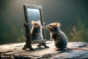 داستان عامیانه برای بچه های سرزمینم؛ قصه موش کوچولو و آینه
