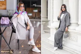 یه عالمه استایل شیک با مانتوی طوسی؛ با پادشاه رنگ های مکمل یه استایل بساز خفففن