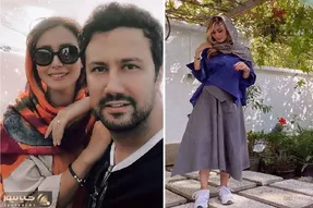 وقتی زنِ شاهرخ استخری با گونی چیندار استایل میزنه لب آبی!