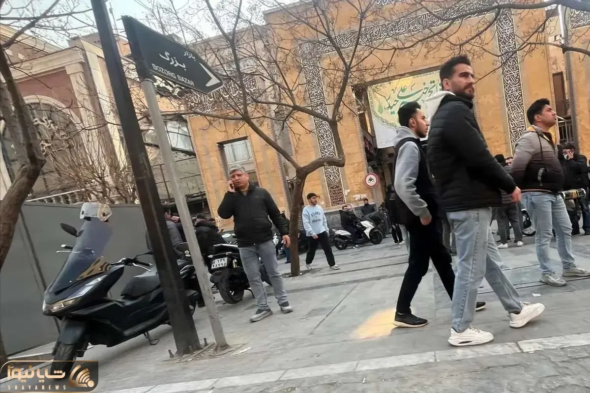 تجمع در محدوده بازار تهران؛ حدود ۱۵۰ نفر در خیابان ناصر خسرو شعار دادند