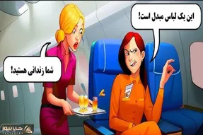بازی فکری، مهماندار به مسافر خانم مشکوک شده میتونی کمکش کنی به جواب برسه؟