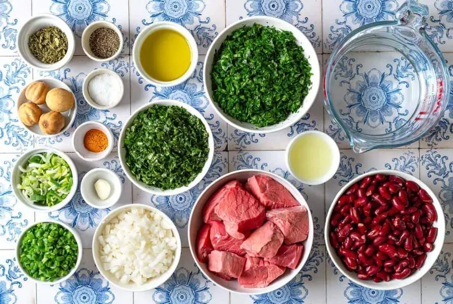 مواد اولیه قورمه سبزی