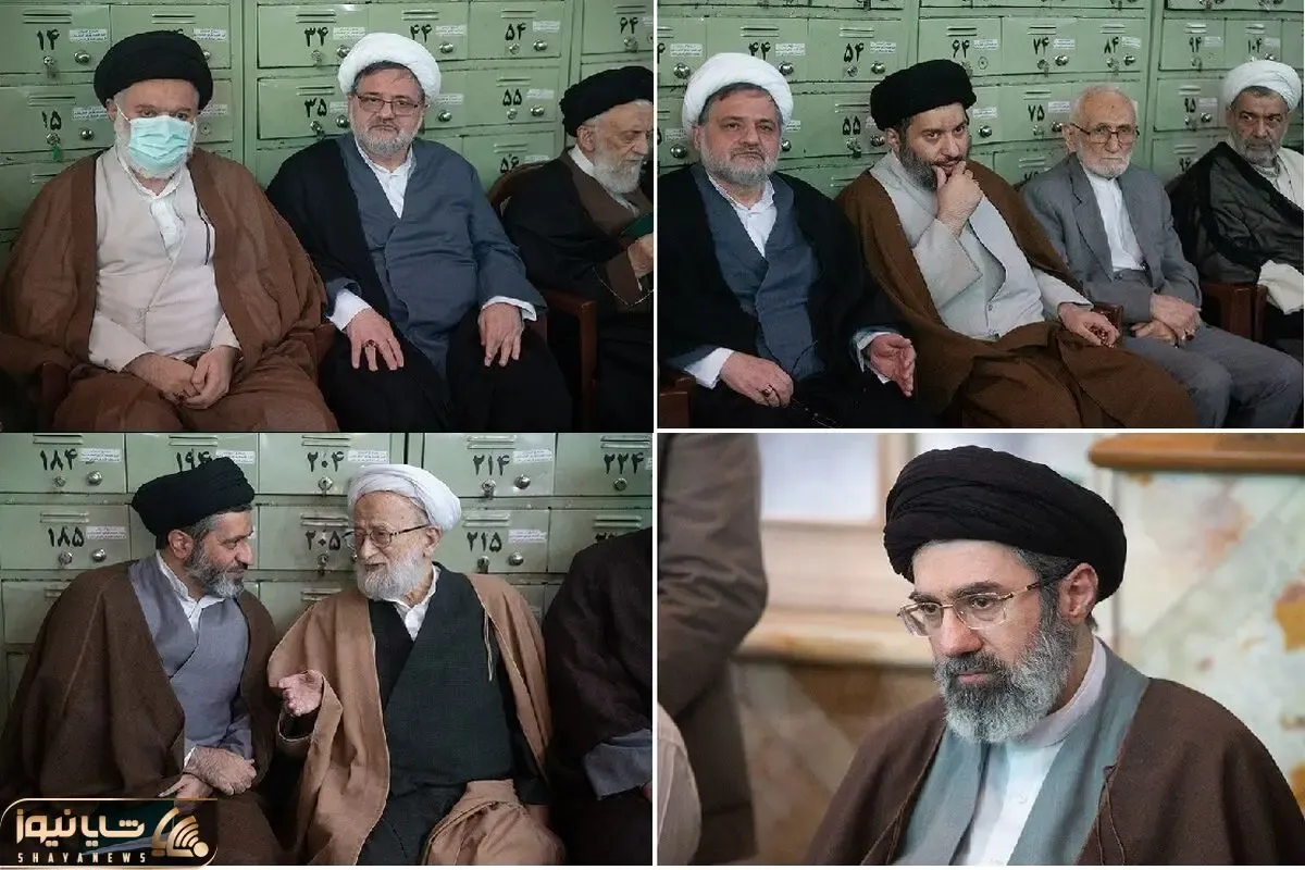 (عکس) سید مجتبی، سید مصطفی، سید میثم و سید مسعود چهار پسر رهبر انقلاب در یک مراسم