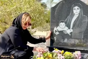 آواز احساسی؛ آواز سوزناک مرجانه گلچین سر مزار عزیزش قلبت تیر میکشه از بغضش