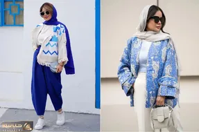 معجزه رنگ آبی در استایل؛ از ترکیب رنگ ها نترسید چه مانتو آبی کاربنی چه آبی آسمانی