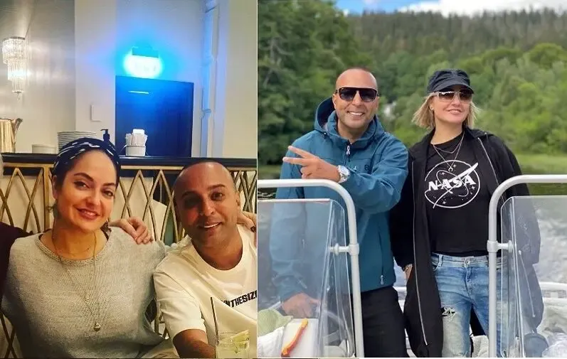 مهناز افشار و خواننده لس آنجلسی روی قایق تفریحی!