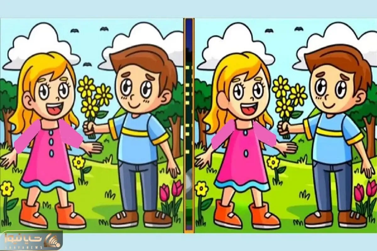 بازی فکری؛ اگه خدای هوشی 6تا تفاوت بین آقاهه و خانومه پیدا کن!