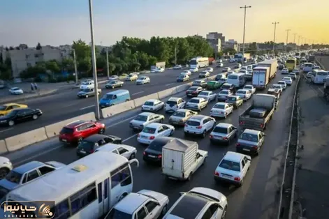 ترافیک سنگین درآزادراه قزوین - کرج