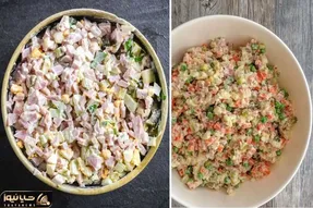 طرز تهیه سالاد سیب زمینی و ژامبون / خوشمزه ترین شام که سه سوته آماده میشه
