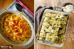 طرز تهیه گراتن سیب زمینی و کدو سبز / طعم عالی از یک غذای فرانسوی رو از دست ندید