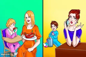 بازی فکری؛ اگه عند تیزهوشایی بگو کدوم از این مادر ها بی مسئولیت؟