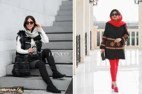 مانتو مشکی خیلییی به درد بخوره پس یاد بگیر چجوری باهاش بِتیپی؛ ایشون شاخ رنگانا