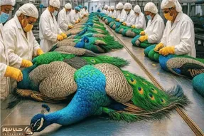 فرآوری طاووس؛ طاووس رو پر ندادن برای رهایی، بریدن تا لباس ویترین شه