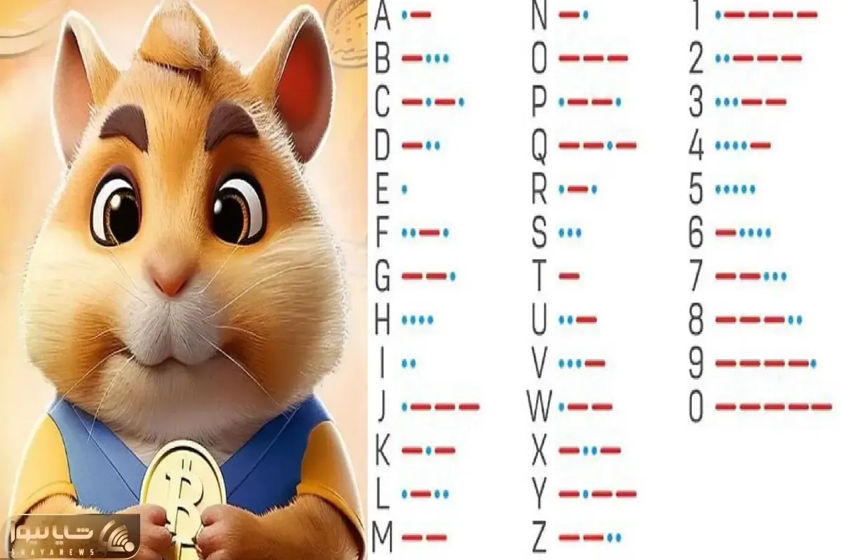 کد مورس همستر کامبت امشب دوشنبه 21 خرداد+ راهنمای زدن و گرفتن یک میلیون سکه