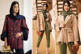 با این کت ها شیک میشی / مثلا یکیش کت ژاکارد لمینت شده هستش که نوبره از قشنگی تو تن