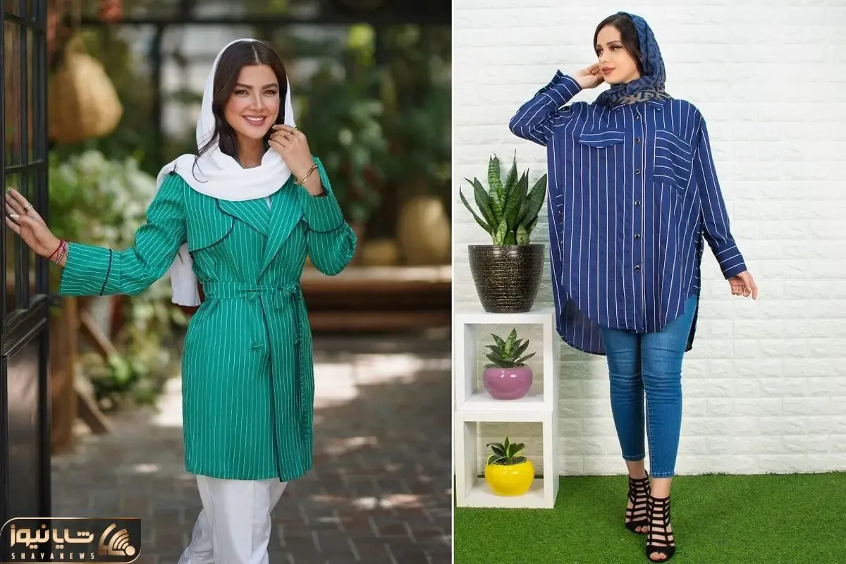 ست کردن مانتوهای ساده که هنر نیست؛ کلی ایده جذاب برای ست کردن مانتو راه راه