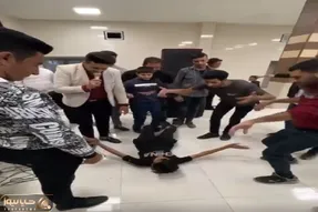آواز شاد؛ بچه تو عروسی کف تالارو خوابیده تی کشید مرد شوخ هم اون وسط پرید رو کول دوماد
