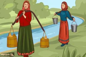 بازی فکری؛ به تصویر نگاه کن و بگو که کدام یک از این خانم ها آب بیشتری را حمل می کند
